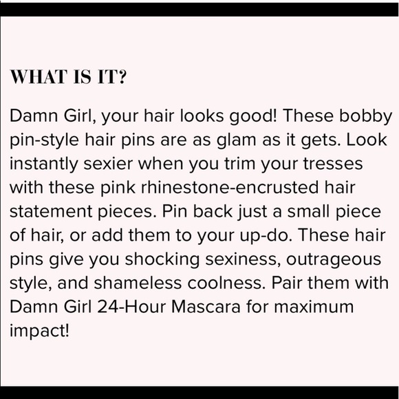 DAMN GIRL! Mascara & Free Sparkly Hairpin - Picture 10 of 10